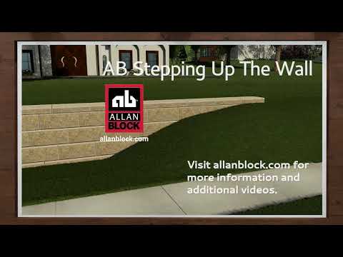 Build a Retaining Wall on a Slope by Stepping Up the Base Course