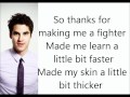 Glee - Fighter Lyrics 