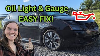 How to Replace Oil Pressure Sensor Nissan Sentra Spec V 2011