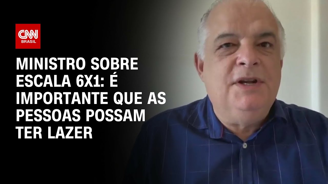 Ministro sobre escala 6X1: É importante que as pessoas possam ter lazer | BASTIDORES CNN