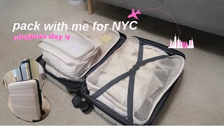 PACK WITH ME for a trip to NYC | Vlogmas day 4