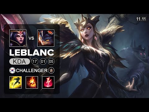 LeBlanc Mid vs Rumble Faker - KR Challenger Patch 11.11