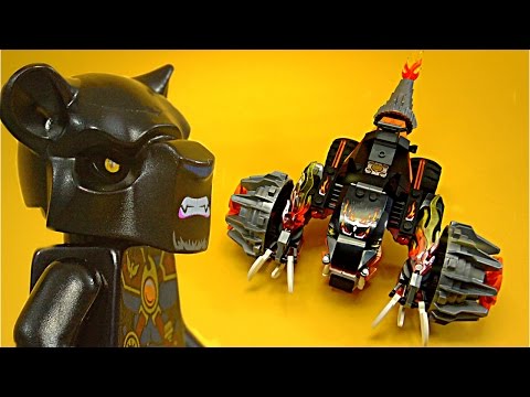 Vidéo LEGO Chima 70222 : Le bulldozer panthère