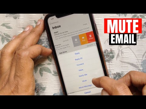 Cómo silenciar hilos de correo electrónico en iOS 13