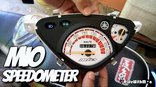 Customized Mio Sporty Speedometer gauge D.I.Y. Painting