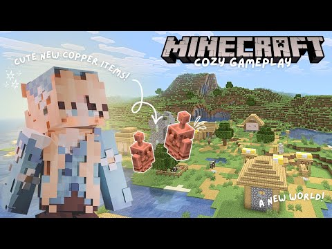 Starting a New Cozy Minecraft Survival World | Minecraft Survival Let's Play 01