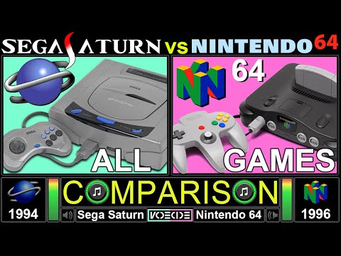 Shared All Games (Sega Saturn vs Nintendo 64) Side by Side Comparison | VCDECIDE