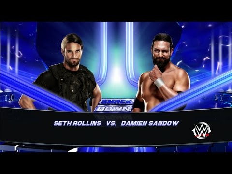 WWE2K15 Gameplay Seth Rollins Vs Damien Sandow PS3 HD
