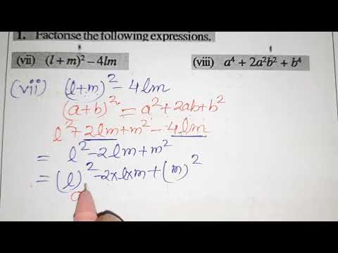 Q.NO.1(vii),(viii)EXERCISE 12.2,CHAPTER 12 ,FACTORIZATION, CLASS VIII , CLASS 8, MATHS