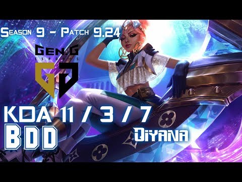 Gen BDD QIYANA vs IRELIA Mid - Patch 9.24 KR Ranked