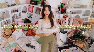 deep clean & organize my messy bedroom with me! (this will motivate you to clean ASAP)