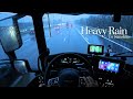 POV Truck Drive From Liège To Antwerp From Heavy Rain To Sunshine 4K Journey