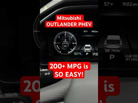 Thumbnail for Mitsubishi Outlander PHEV HIDDEN SECRET! How to get 200+ MPG! It’s so EASY! #mitsubishi #shorts by PHEV