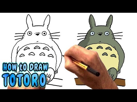 How to Draw Totoro from My Neighbor Totoro (NARRATED)