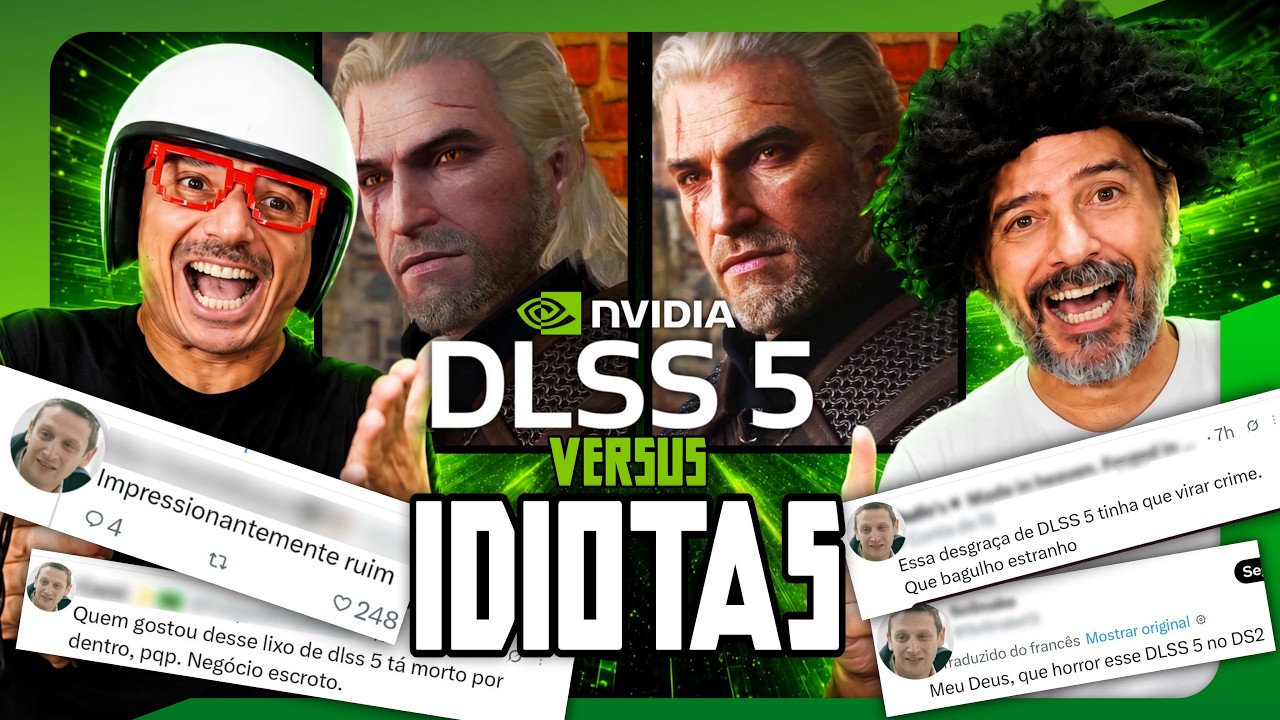DLSS 5 Versus IDIOTAS 🤖📉 OS HATERS PIRAM COM A TECNOLOGIA!  #dlss5