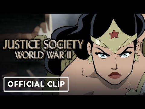Justice Society: World War II - Official Exclusive Wonder Woman vs Nazis Clip | IGN Fan Fest 2021
