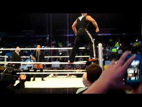 THE ROCK BRINGING IT IN SACRAMENTO! WWE SMACKDOWN 01/22/2013