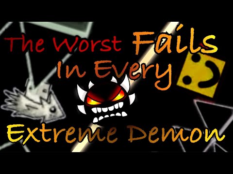 The NEW! Worst Fails In Every Extreme Demon in Geometry Dash! (2022)