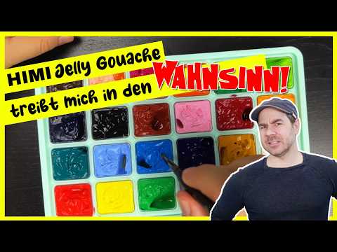 Ich teste HIMI Jelly Gouache - und mache mein eigenes Malen Nach Zahlen!