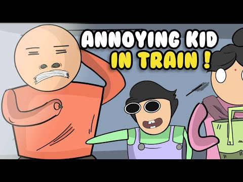 Annoying Kid In Train -Indian Summer Vacations @Hardtoonz22