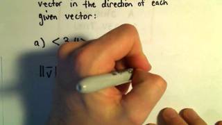 Finding a Unit Vector, Ex 1