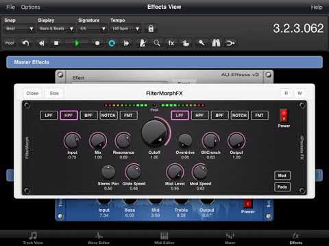4Pockets FilterMorph AUv3 Plugin for iPad