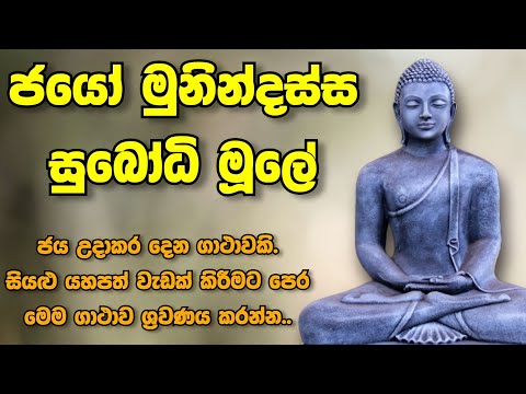 ජයෝ මුනින්දස්ස සුබෝධි මූලේ - jayo munindassa subodhi mule | Sadaham Thilina