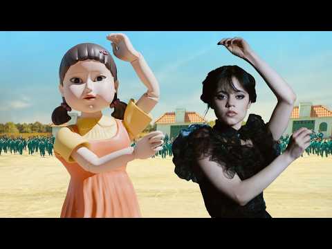 Wednesday Joins Squid Game