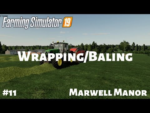 Farming Simulator Time Lapse | Wrapping Silage Bales #fs19 #FarmingSimulator #farming