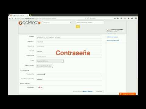 Capí­tulo 1. Cómo Registrarse en EGGalleria
