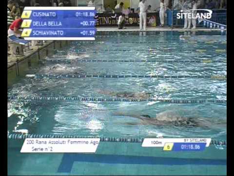 Serie 2 dei 200 Rana  Assoluti Femmine Agonisti -  Meeting di Halloween 8  Trofeo citta' di Rosa'