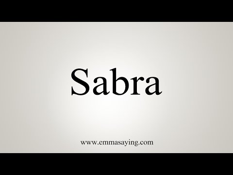 How To Say Sabra