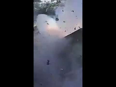 Worker injured in garbage explosion