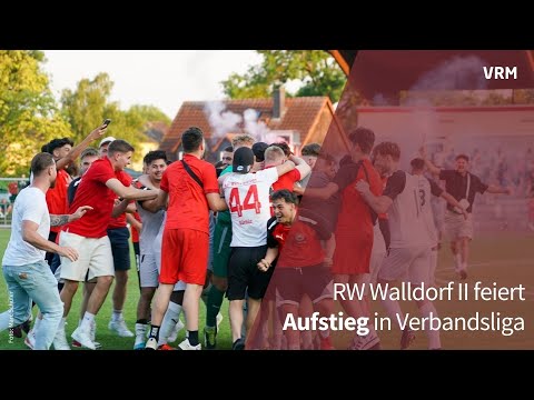 Bierduschen und ein Doppelpack: RW Walldorf II steigt auf