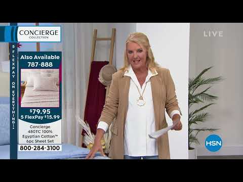 HSN | Concierge Collection Bedding 09.10.2022 - 01 AM