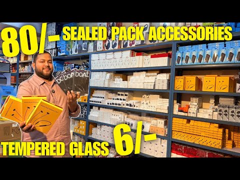 Apple, Oneplus, Samsung, Redmi Sealed Pack Orignal Accessories & Tempered Wholesale Market Delhi