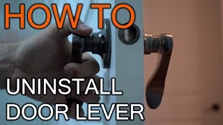 How to Uninstall Door Lever