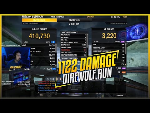 1122 Damage Direwolf Game (6 AC/2 Build)