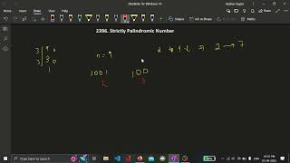 YouTube video '2396. Strictly Palindromic Number || Leetcode bi-weekly contest || C++ || Hindi Explanation'