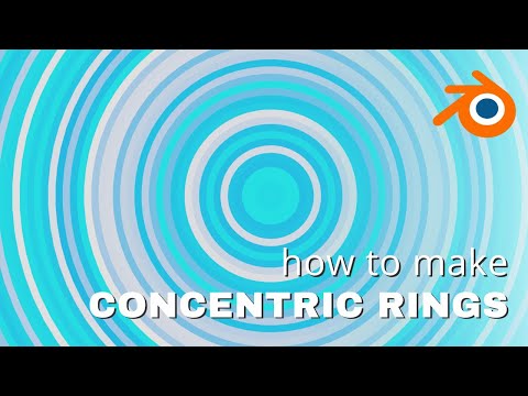 Blender Concentric Circles | Blender 3.5