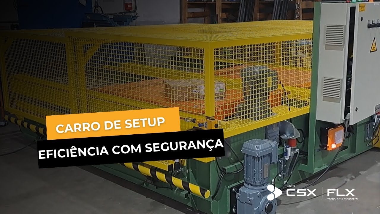 Carro de Setup para troca de ferramenta de prensa.