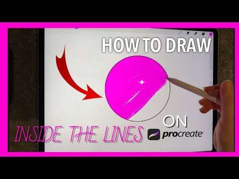 how to draw INSIDE THE LINES on Procreate! (simple!)