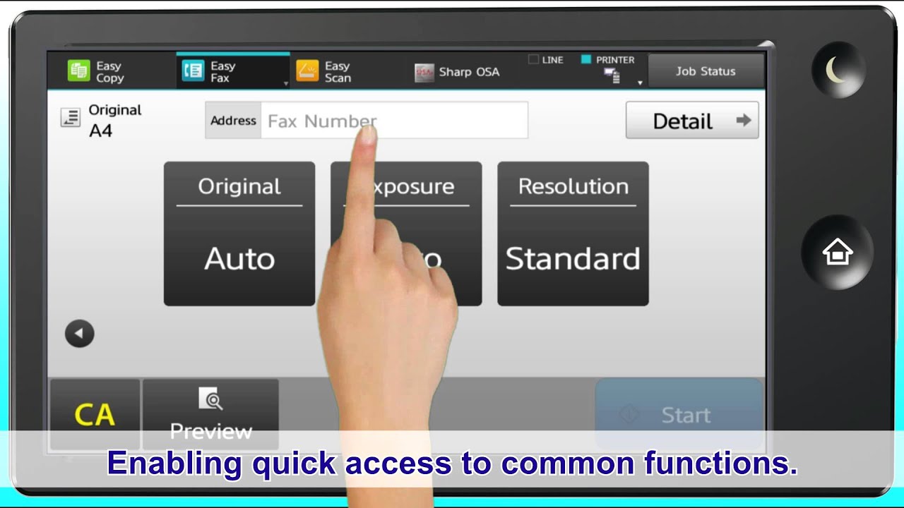 SHARP MX4070N/MX3570N/MX3070N - Easy Mode