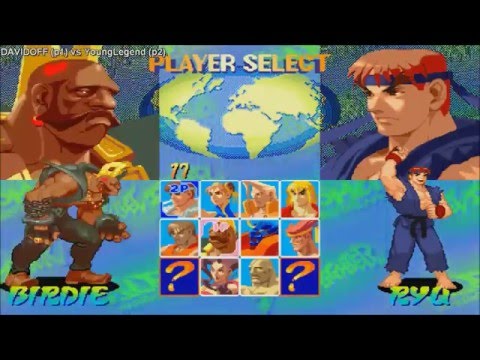 [HD] - Fightcade - Street Fighter Alpha - DAVIDOFF(JPN) Vs YoungLegend(USA)