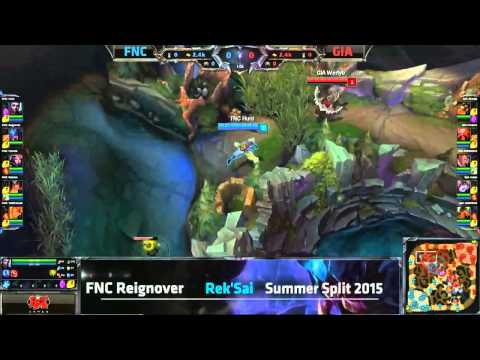 Fnatic vs Giants Gaming   League Of Legends   EU LCS 2015 Summer W3D2