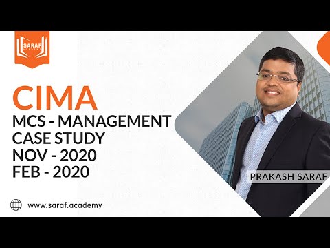 CIMA-MCS NOV 2020/FEB 2021   |   Kick Start Your Preparation