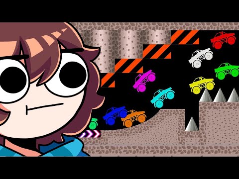 THE MOST EPIC STICKMANS RACE IN MONSTER TRUCKS