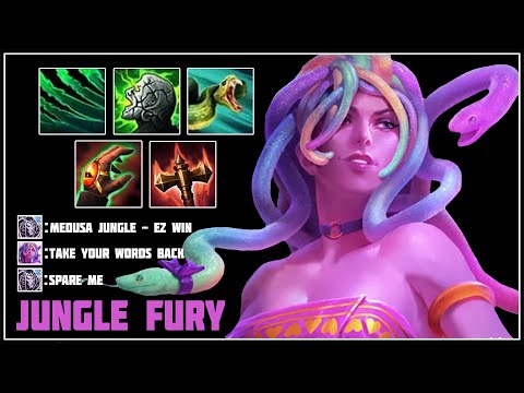Medusa jungle destroys the map - Smite Conquest gameplay