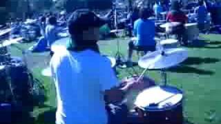 BOREDOMS Boadrum 88 drummers rehearsal @ La Brea Tar Pits #2