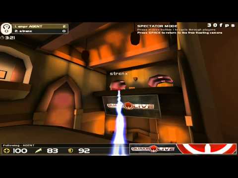 QuakeLive Zotac #61 - Agent vs. Strenx - Map 1 Bloodrun [Best of 5]